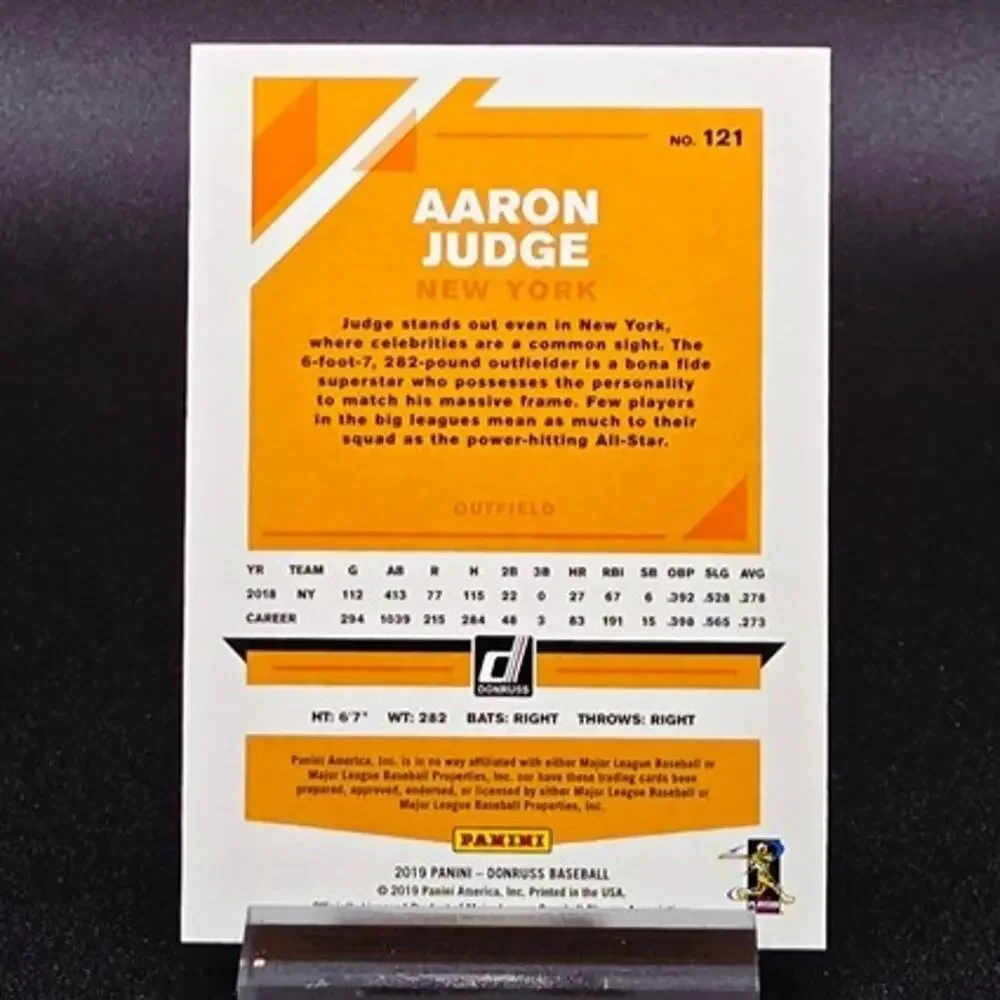 Aaron Judge 2019 Donruss Alternate Image SSP 